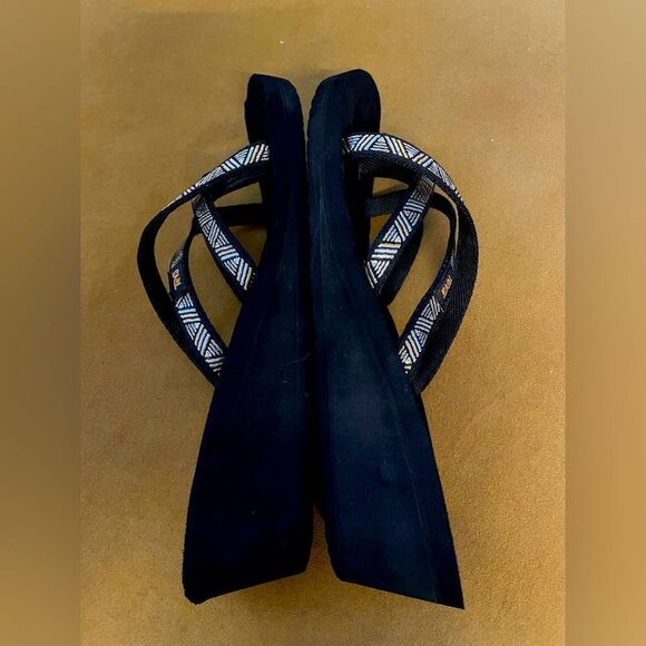 TEVA Mush Mandalyn Wedge Sandals 9 - Picture 3 of 7